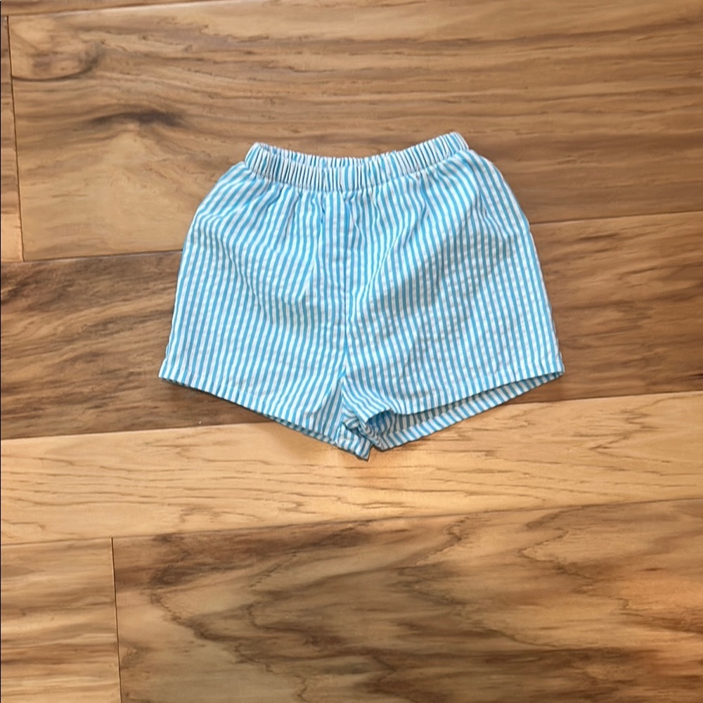 Blue Striped Kids Swim trunks